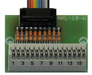 Aansluiting voor schakeluitgangen AKL-10-W,  voor de UMC-2