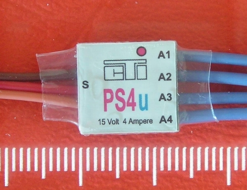 Schakelmodule voor 4 aan / uit functies