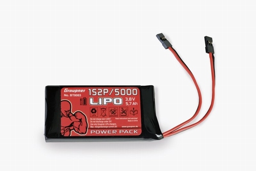 Zenderakku LiPo 1S2P / 5000 TX