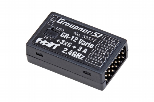 GR-12 6CH V2 Vliegtuig Gyro Vario Telemetrie-ontvanger