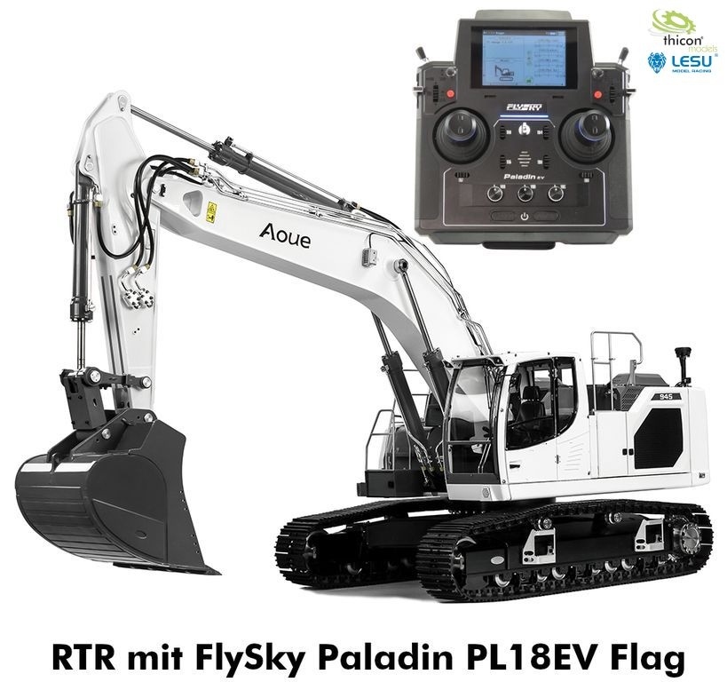 Rupsgraafmachine L945R RTR wit rijklaar