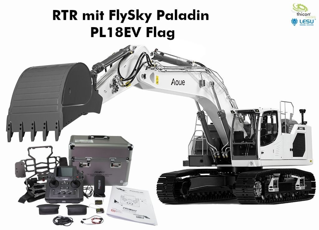 Rupsgraafmachine L945R RTR wit rijklaar