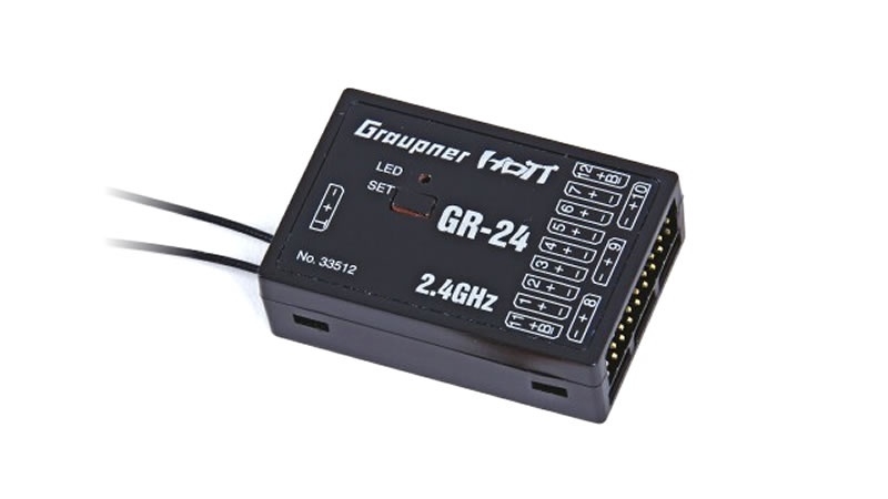 GR-24 12-kanaals 2,4 GHz HoTT-ontvanger