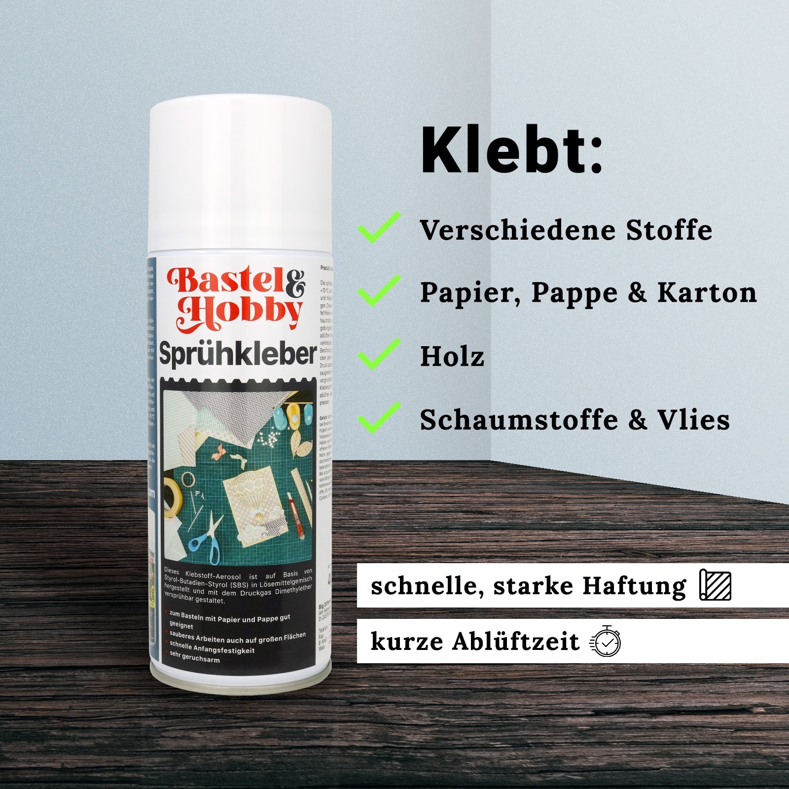 Lijmspray met variabel ventiel