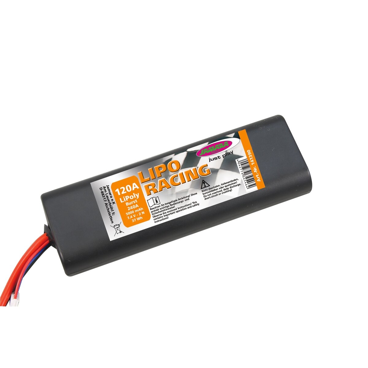 Lipo accu 7,4 volt 5000 mHa