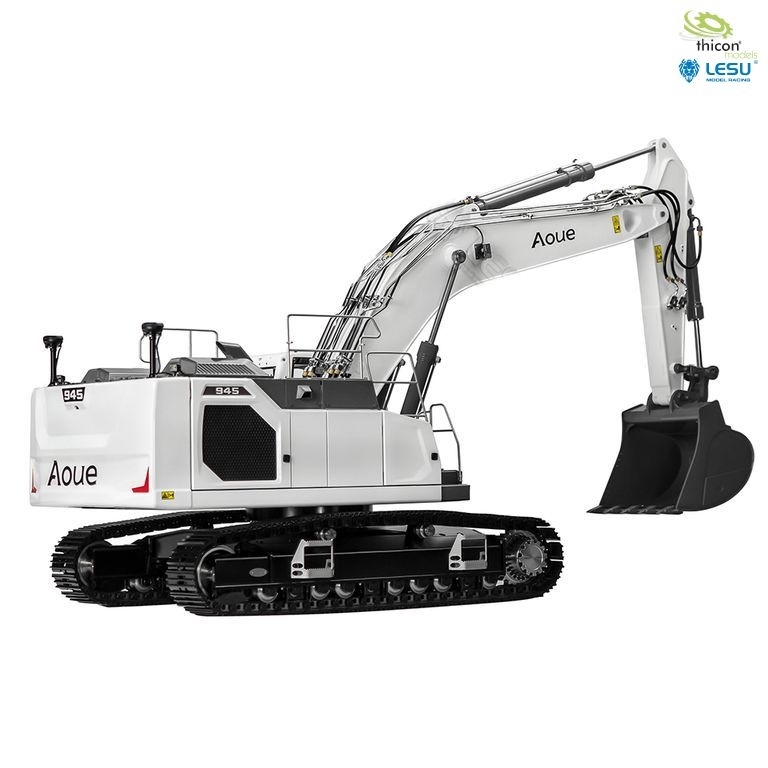 Rupsgraafmachine L945R ARTR wit gelakt en  van aluminium