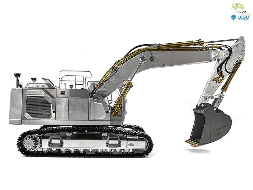 Rupsgraafmachine L945R bouwpakket van aluminium