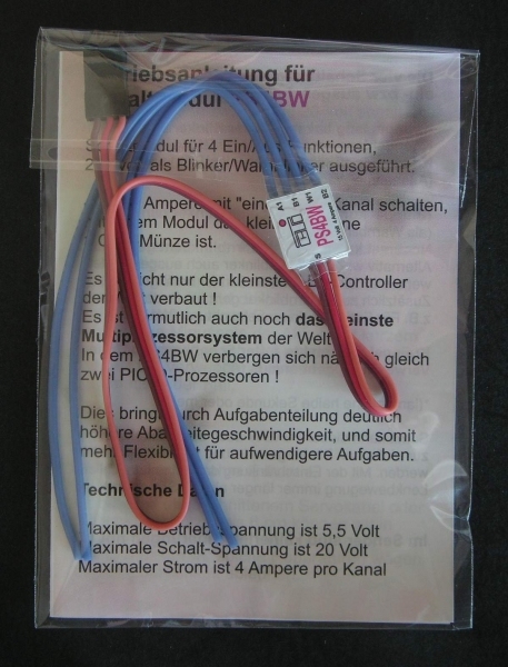 Schakelmodule 4-voudig met indicator