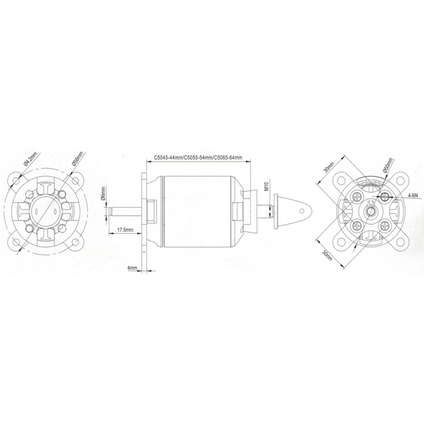 SPITZ borstelloze motor 435KV