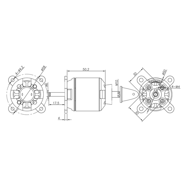 SPITZ borstelloze motor 570KV