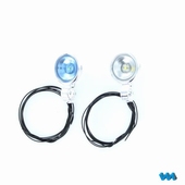 Hella Chroom Angel Eyes blauw 7,2/12 volt 2 stuks